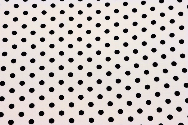 Ткань плательно-блузочная штапель, Maks Style, вискоза 100%, молочный принт горох, арт. MS- 1146 D-28 С-7