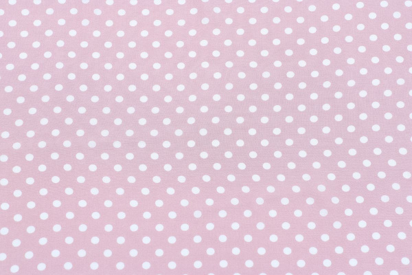 Ткань плательно-блузочная штапель, Maks Style, вискоза 100%, розовый принт горох, арт. MS- 1146 D-30 С-5