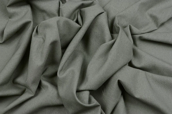 Ткань плательно-костюмная лён вискоза хлопок однотонный, Maks Style, цвет хаки, арт. MS- 1160 D-10