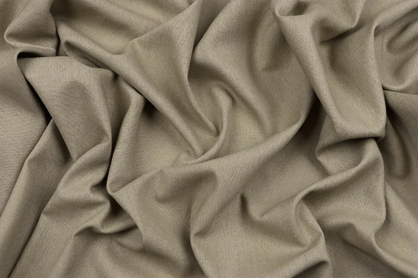 Ткань плательно-костюмная лён вискоза хлопок однотонный, Maks Style, цвет бежевый, арт. MS- 1160 D-4