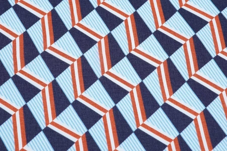 Ткань плательно-блузочная шифон, Maks Style, геометрия, арт 2399 D-B032