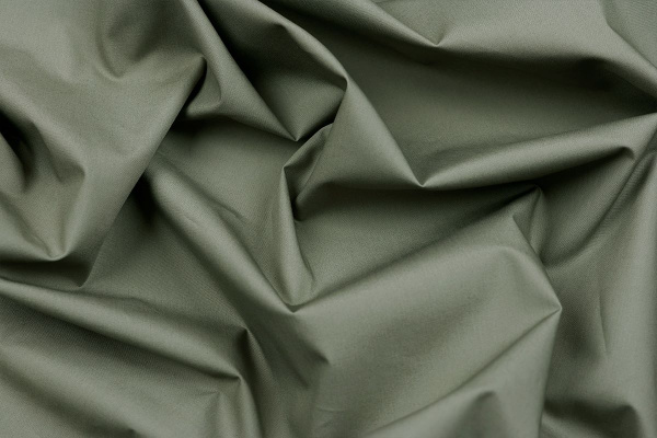 Ткань плательно-блузочная хлопок поплин однотонный, Maks Style, хлопок 100%, цвет хаки, арт. 1159 D-10