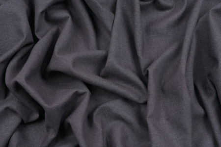 Ткань плательно-костюмная лён вискоза однотонная, Maks Style, цвет серо-фиолетовый, арт. MS- 1161 D-13