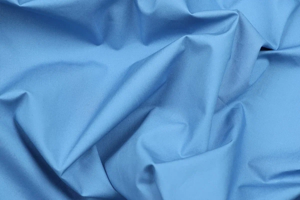 Ткань плательно-блузочная хлопок поплин однотонный, Maks Style, хлопок 100%, цвет синий, арт. 1159 D-8