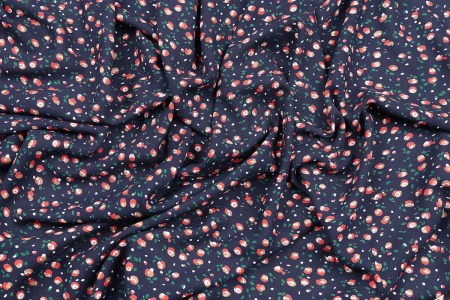 Ткань плательно-блузочная штапель, Maks Style, вискоза 100%, цветочный принт, арт. MS-1146 D-25-1