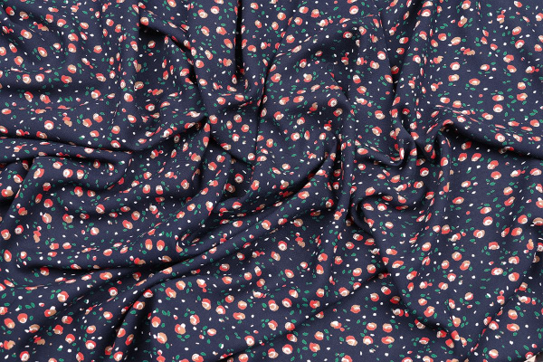 Ткань плательно-блузочная штапель, Maks Style, вискоза 100%, цветочный принт, арт. MS-1146 D-25-1