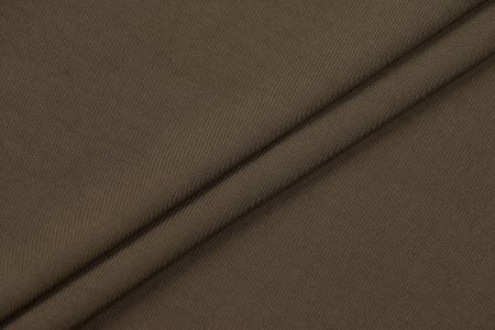 Ткань плательно-блузочная штапель однотонный, Maks Style, вискоза 100%, цвет коричневый, арт. MS- 2453 D-16