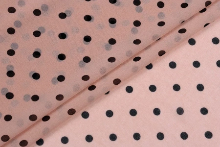 Ткань плательно-блузочная шифон, Maks Style, горох, арт MS- 1116 D-B02ZH1085 C-9