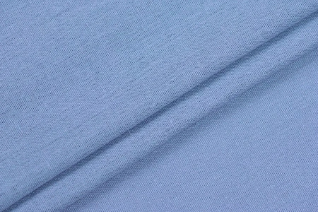 Ткань плательно-костюмная лён вискоза хлопок однотонный, Maks Style, цвет синий, арт. MS- 1160 D-7