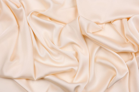 Ткань плательно-блузочная однотонная Армани шелк, Maks Style, цвет светло-бежевый, арт 1132 D-6