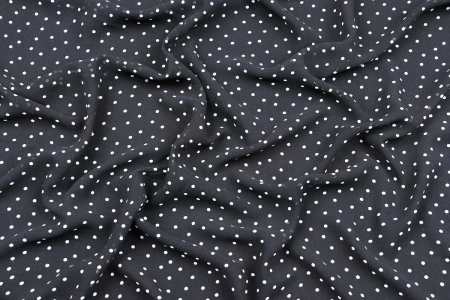 Ткань плательно-блузочная шифон, Maks Style, горох арт MS- 2206 D-B01Z2251 C-1