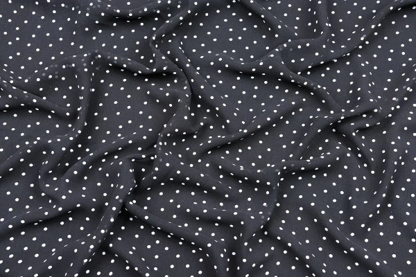 Ткань плательно-блузочная шифон, Maks Style, горох арт MS- 2206 D-B01Z2251 C-1