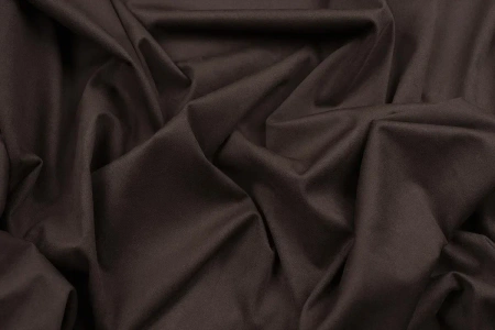 Ткань костюмная замша однотонная, Maks Style, цвет коричневый, арт. MS- 3248 D-11 А