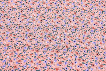 Ткань плательно-блузочная штапель, Maks Style, вискоза 100%, цветочный принт коралловый, арт. MS-1173 D-33