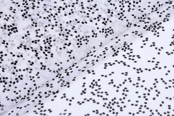 Ткань плательно-блузочная шифон,  Maks Style, горох, арт MS- 1119 D-486