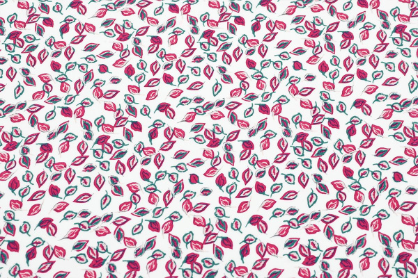 Ткань плательно-блузочная штапель, Maks Style, вискоза 100%, листья, арт. MS-1120-1 D-21