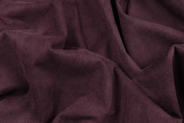 Ткань костюмная замша однотонная, Maks Style, цвет бордовый, арт. MS- 3248 D-5
