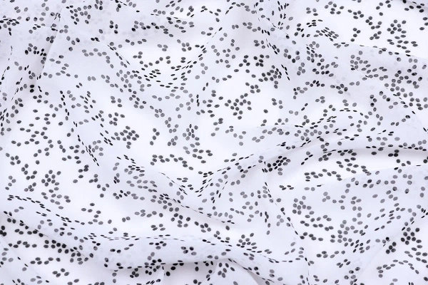 Ткань плательно-блузочная шифон,  Maks Style, горох, арт MS- 1119 D-486