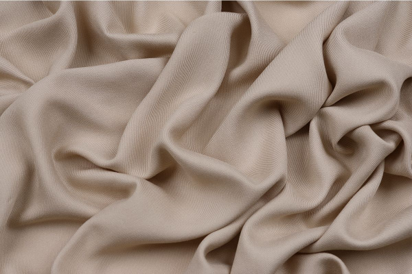 Ткань плательно-блузочная вискоза твил однотонный, Maks Style, вискоза 100%, цвет бежевый, арт. 2881 D-12