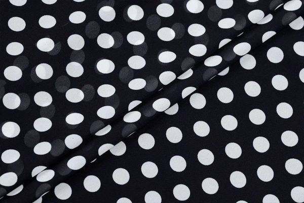 Ткань плательно-блузочная шифон, Maks Style, горох ,арт 3916-18 D-2