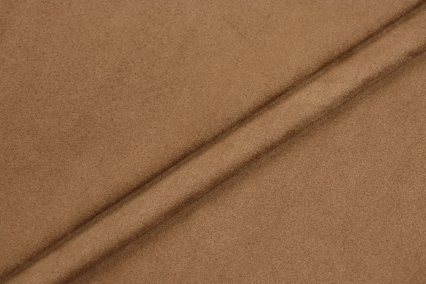 Ткань костюмная замша однотонная, Maks Style, цвет коричневый, арт. MS- 3248 D-2