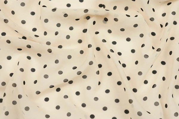 Ткань плательно-блузочная шифон, Maks Style, горох, арт MS- 1116 D-B02ZH1085 C-7