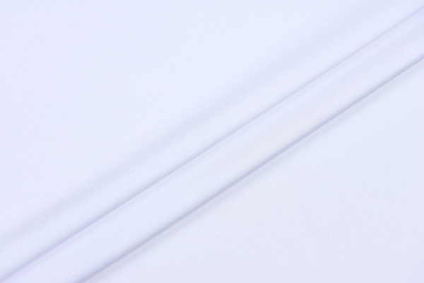 Ткань плательно-блузочная однотонная Армани шелк, Maks Style, цвет белый, арт 1132 D-1