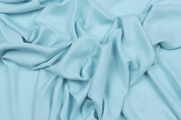 Ткань плательно-блузочная вискоза твил однотонный, Maks Style, вискоза 100%, цвет голубой, арт. 2881 D-8