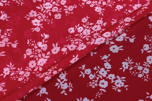 Ткань плательно-блузочная шифон, Maks Style, цветочный принт, арт MS- 1234 D-56 C-4