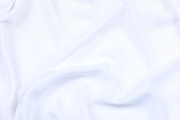 Ткань плательно-блузочная штапель однотонный, Maks Style, вискоза 100%, цвет белый, арт. MS- 2453 D-1