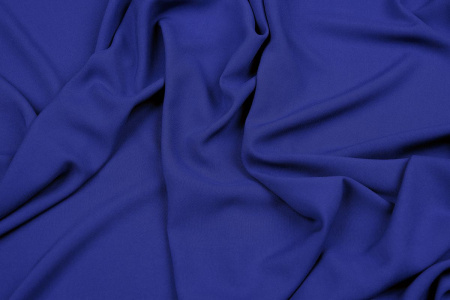 Ткань плательно-блузочная штапель однотонный, Maks Style, вискоза 100%, цвет синий, арт. MS- 2453 D-22