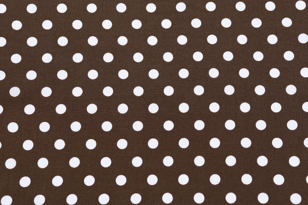 Ткань плательно-блузочная штапель, Maks Style, вискоза 100%, шоколадный принт горох, арт. MS- 1146 D-29 С-7