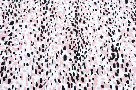 Ткань плательно-блузочная штапель, Maks Style, вискоза 100%, цвет ткани белый, арт. MS- 2208 D-6 C-1