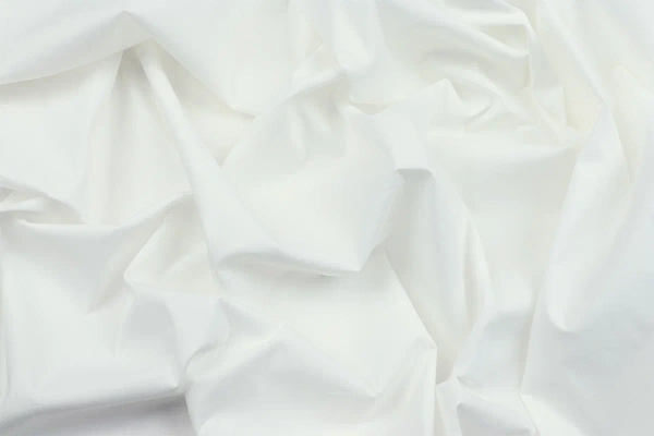 Ткань плательно-блузочная нейлон поплин однотонный, Maks Style, цвет белый, арт. MS- 1228 D-2