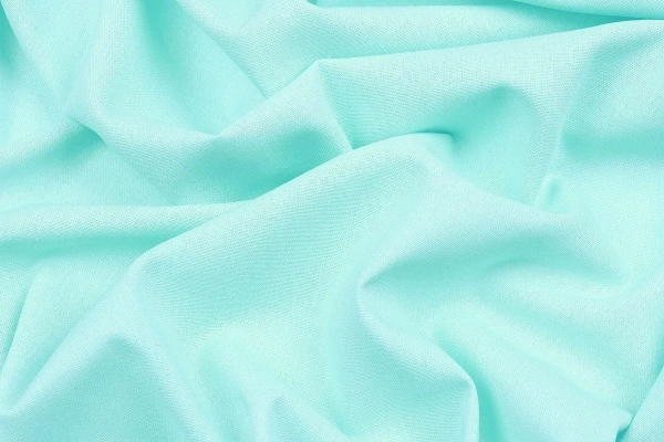 Ткань плательно-костюмная лён вискоза хлопок однотонный, Maks Style, цвет бирюзовый, арт. MS- 1160 D-19