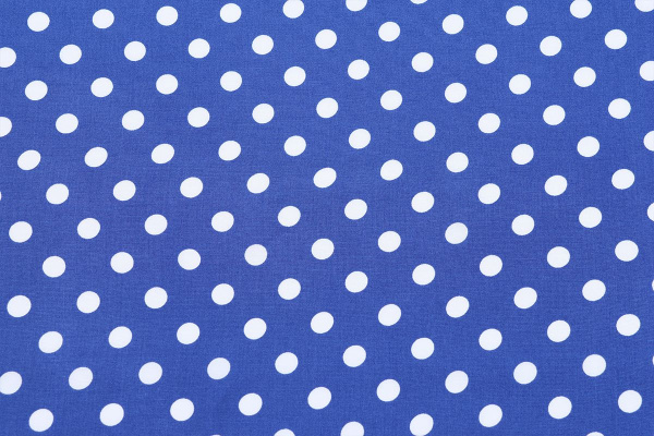Ткань плательно-блузочная штапель, Maks Style, вискоза 100%, синий принт горох, арт. MS- 1146 D-29 С-4