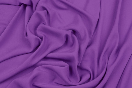Ткань плательно-блузочная штапель однотонный, Maks Style, вискоза 100%, цвет фиолетовый, арт. MS- 2453 D-20