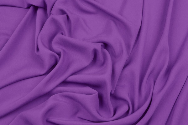 Ткань плательно-блузочная штапель однотонный, Maks Style, вискоза 100%, цвет фиолетовый, арт. MS- 2453 D-20