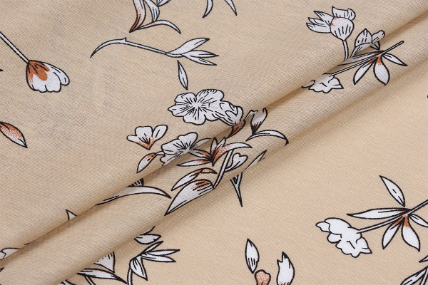 Ткань плательно-блузочная вискоза нейлон, Maks Style, вискоза 80%, нейлон 20%, цветочный принт, арт. MS- 1120 D- 6 С- 1