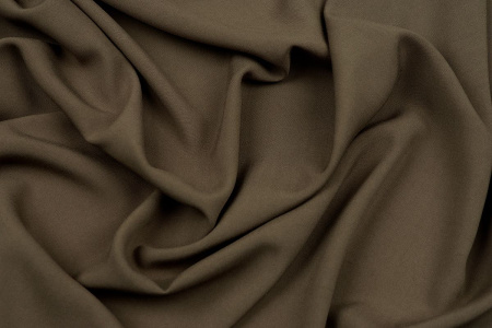 Ткань плательно-блузочная штапель однотонный, Maks Style, вискоза 100%, цвет коричневый, арт. MS- 2453 D-16