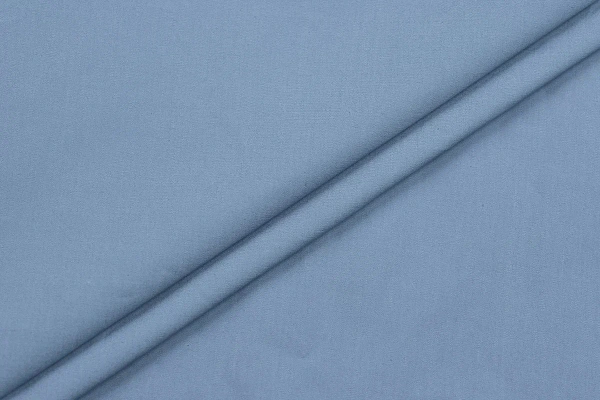 Ткань плательно-блузочная хлопок поплин однотонный, Maks Style, хлопок 100%, цвет синий, арт. 1159 D-7