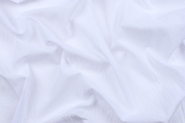 Ткань плательно-блузочная марлевка однотонная, Maks Style, хлопок 100%, цвет белый, арт. 1114 D-1