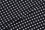 Ткань плательно-блузочная штапель, Maks Style, вискоза 100%, черный принт горох, арт. MS- 1146 D-30 С-3