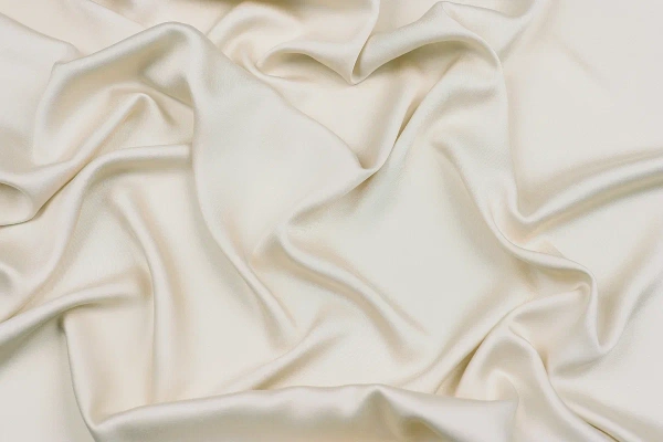 Ткань плательно-блузочная вискоза сатин однотонный, Maks Style, вискоза 100%, цвет белый, арт. MS- 1156 D-23