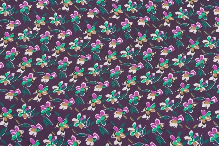 Ткань плательно-блузочная шифон, Maks Style, цветочный принт, арт. SI-3778-18 D-1013238 C-C