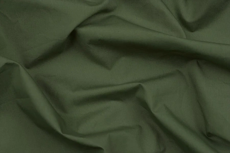 Ткань плательно-блузочная хлопок поплин однотонный, Maks Style, хлопок 100%, цвет оливковый, арт. 1159 D-11