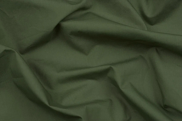 Ткань плательно-блузочная хлопок поплин однотонный, Maks Style, хлопок 100%, цвет оливковый, арт. 1159 D-11