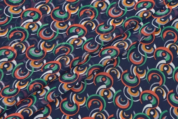 Ткань плательно-блузочная шифон,  Maks Style, арт SI- 3778-18 D-101350B C-A