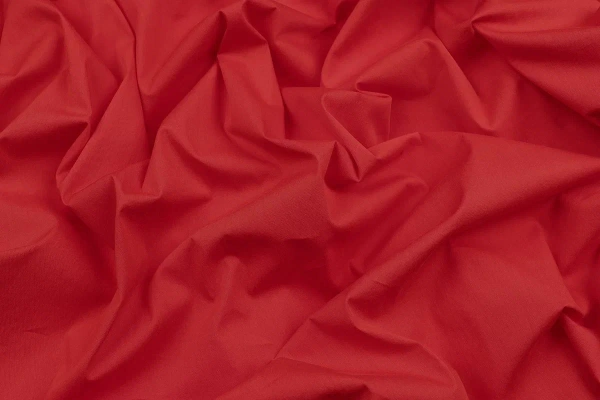 Ткань плательно-блузочная нейлон поплин однотонный, Maks Style, цвет красный, арт. MS- 1228 D-4