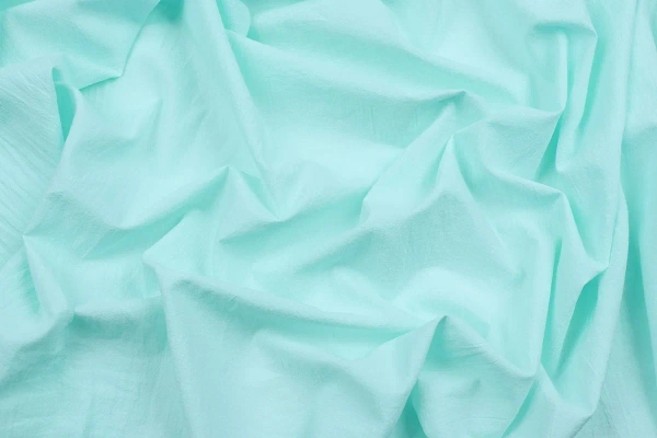 Ткань плательно-блузочная марлевка однотонная, Maks Style, хлопок 100%, цвет бирюзовый, арт. 1114 D-4